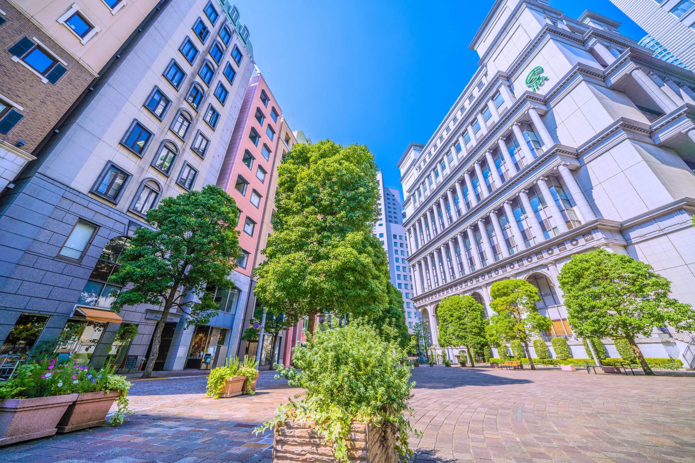 東新橋の街並み