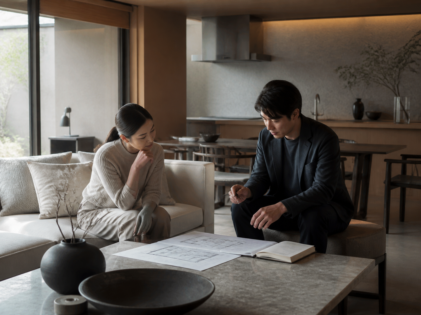 住まいについて丁寧に対話する様子